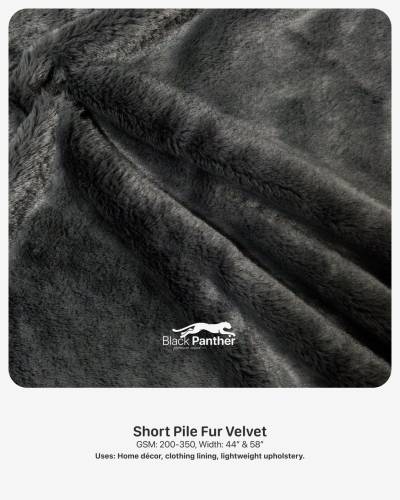 Short Pile Fur Velvet Fabric 44” & 58” | 200-350 GSM | Home Décor, Lining & Upholstery in Surat